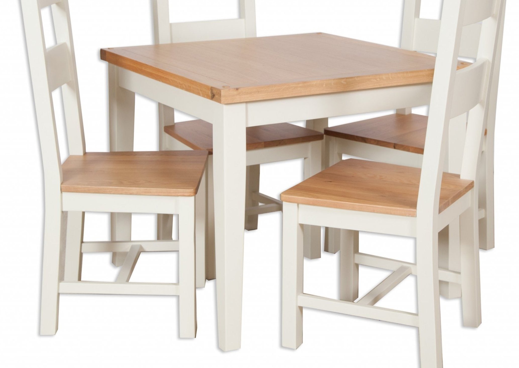 Oakwood Living Ivory Painted 090 Oak Dining Table Furniture For The Home