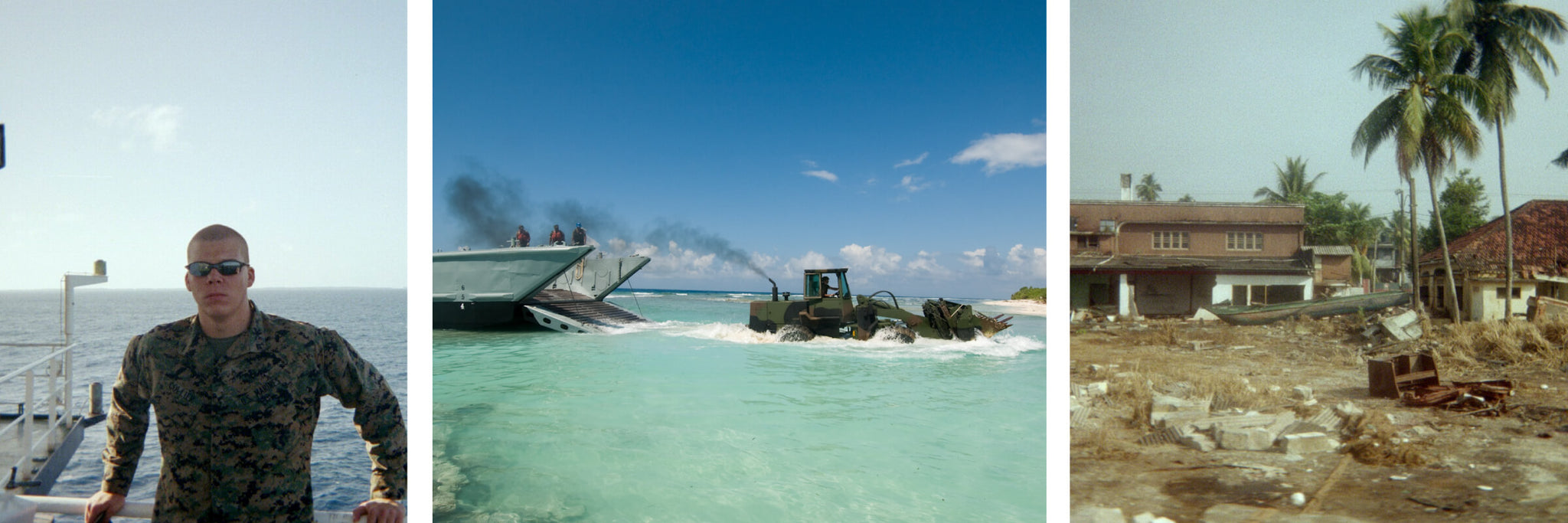 Brandon Collier's military service in Maldives after Tsunami