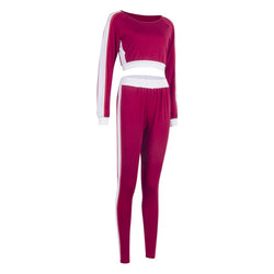 red womens sweatsuit