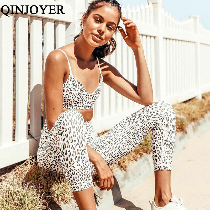 leopard print jogging suit