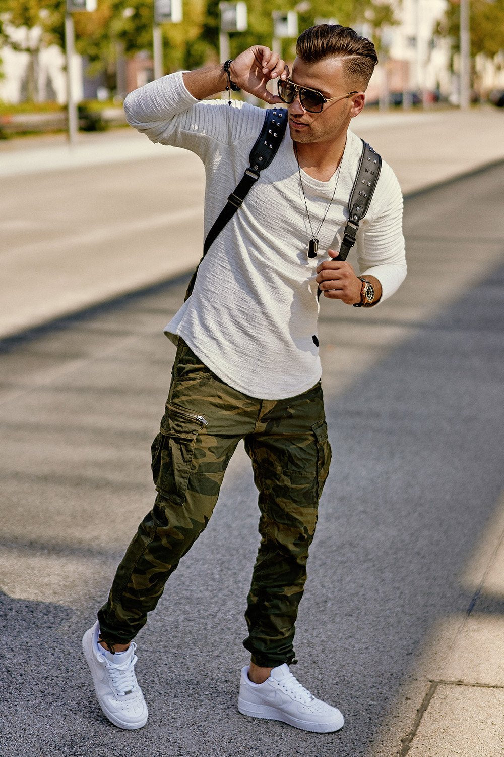 jack and jones camouflage joggers