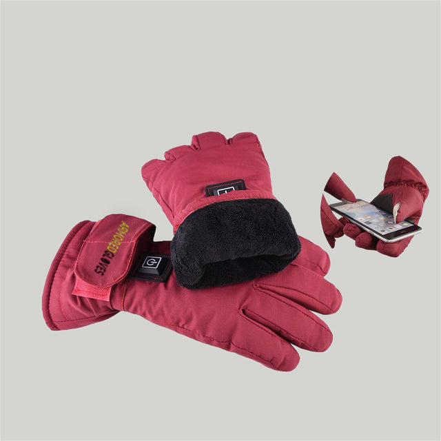 rechargeable heated cycling gloves