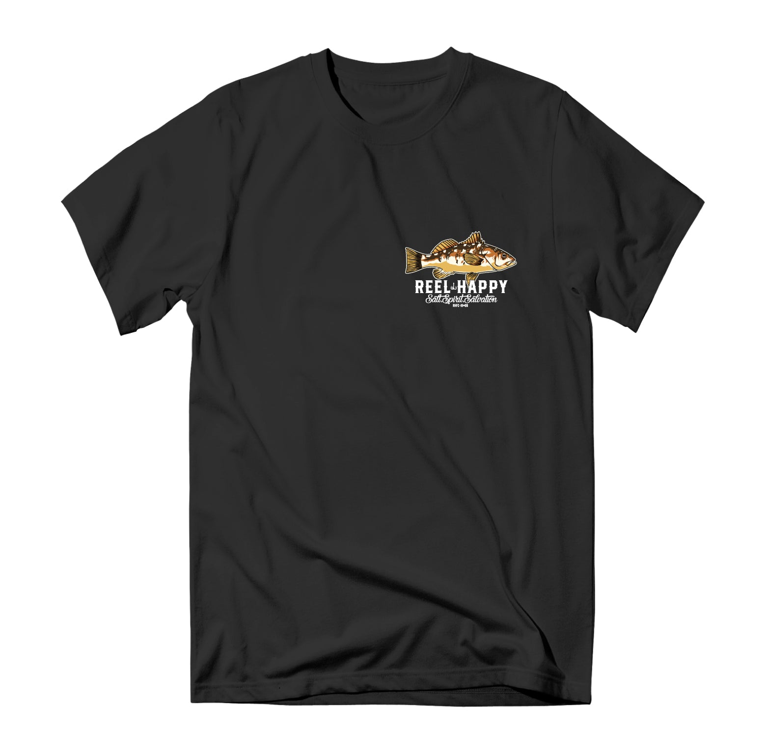 Bass Fishing Reel Life Issues T-Shirt - Black