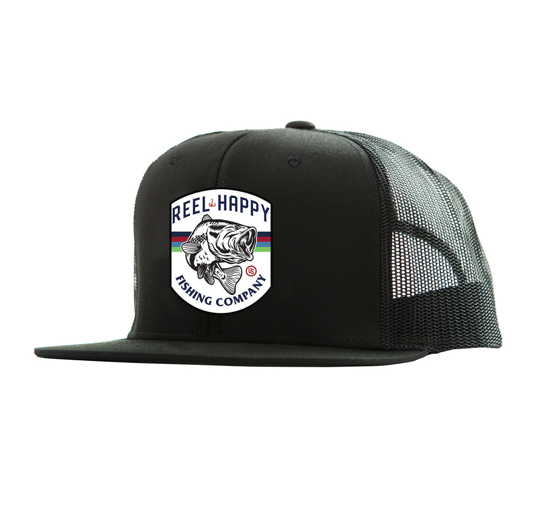 catch fish & chill box logo black classic trucker hat