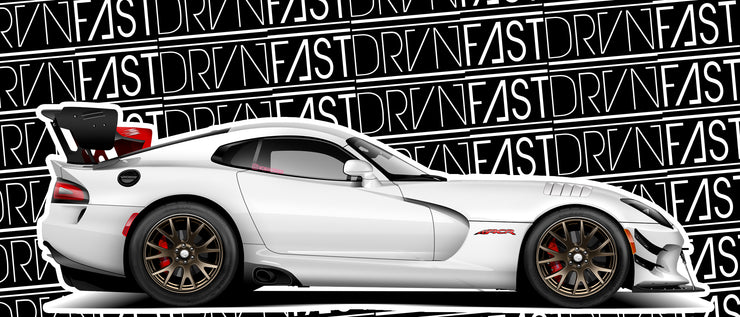 Dodge Viper Acr E Die Cut Sticker 6 X 2 Drvnfast