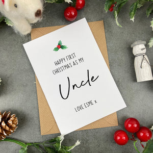 Personalised Uncle Christmas Card-The Persnickety Co