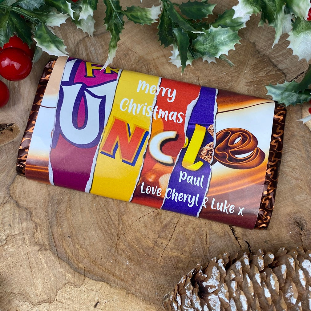 Personalised Uncle Chocolate Bar-The Persnickety Co