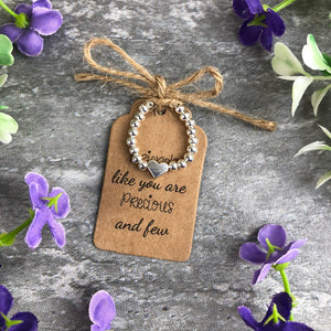 Friends Like You Are Precious & Few Stretch Ring-The Persnickety Co
