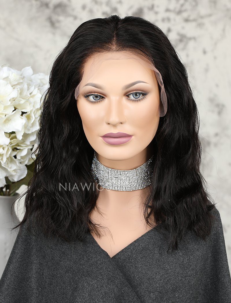 short natural lace front wigs