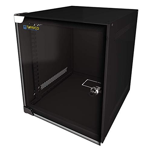 6u Portable 10 Network Cabinet Floor Wall Mount Glass Door With