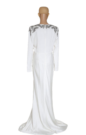 alexander mcqueen white gown