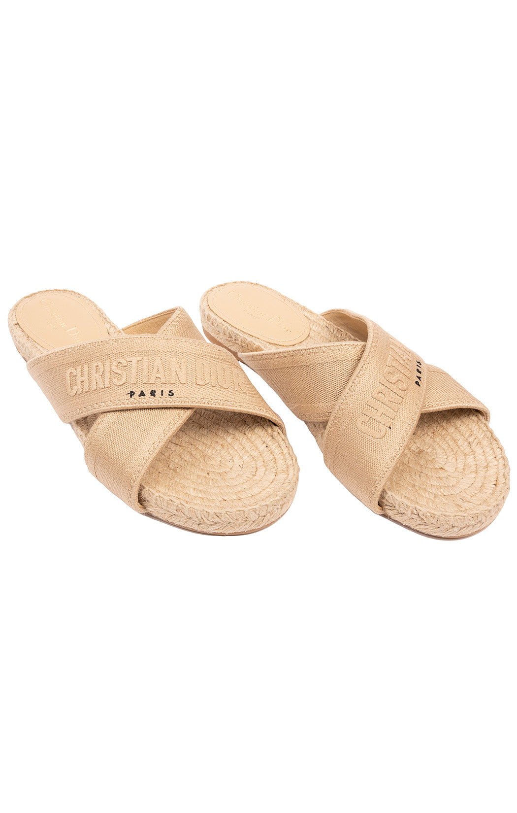 criss cross espadrille slides