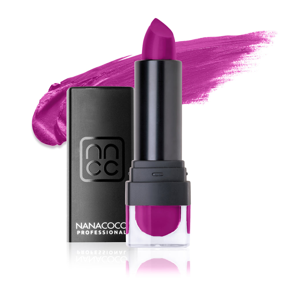 purple pink lipstick