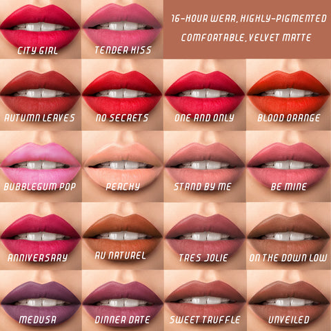 Nanacoco Professional Lipfinity Lip Creme Swatches