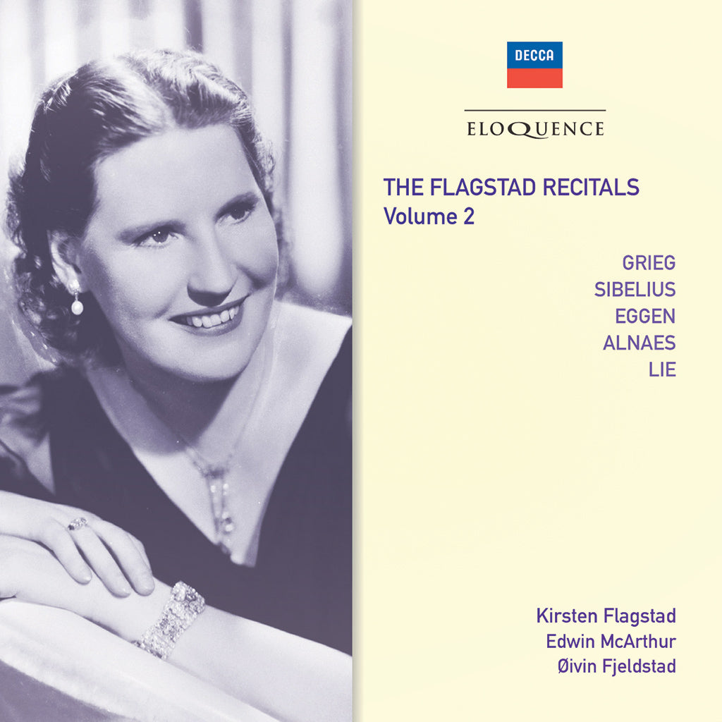 Uundgåelig Formuler Uregelmæssigheder FLAGSTAD RECITALS: VOLUME 2 - Grieg, Sibelius, Eggen, Alneas, Lie (2 C –  ClassicSelectWorld