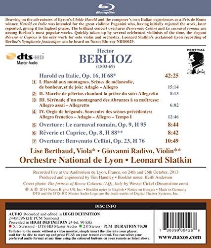 Berlioz Harold En Italie Blu Ray Audio Slatkin Orchestre Nationa Classicselect World 