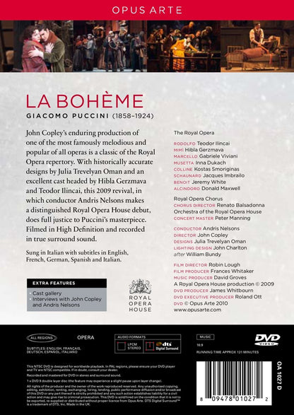 Puccini: La Boheme - Royal Opera House, Nelsons (DVD)