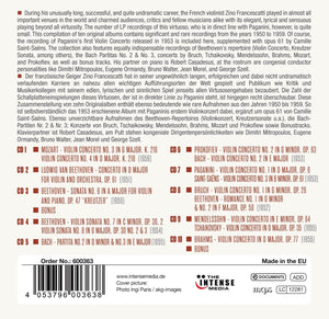 ZINO FRANCESCATTI: MILESTONES OF A LEGEND (10 CDS)