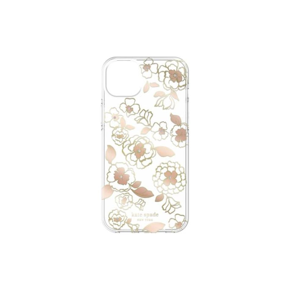 Cellnet Protective Hardshell iPhone 14 Plus Gold Floral KSIPH-224-GFL