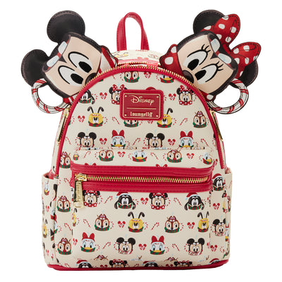 Disney Parks Loungefly Mini Backpack - Mickey and Friends Holiday Treats