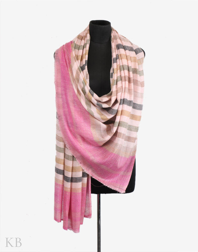 pink cashmere pashmina