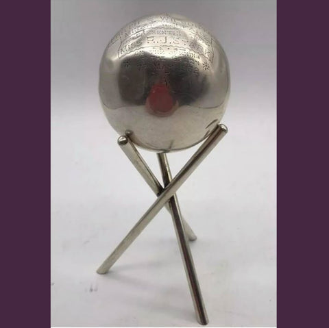 original solid silver bowling ball trophy