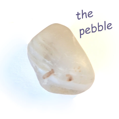 original pebble for heartshaped pendant