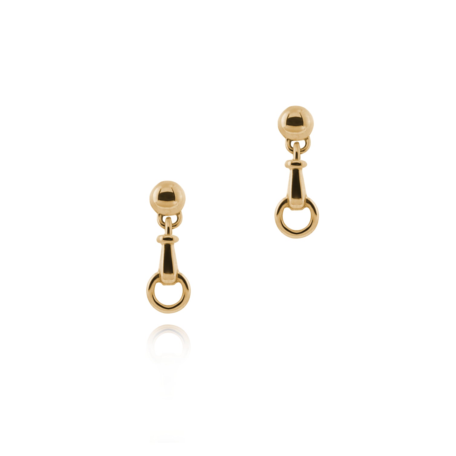 Gold Horsebit Windsor Earrings – Sylvia 