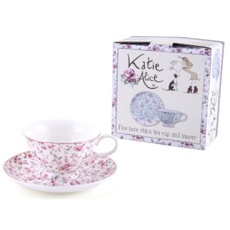 Ditsy Floral White Afternoon Tea Set