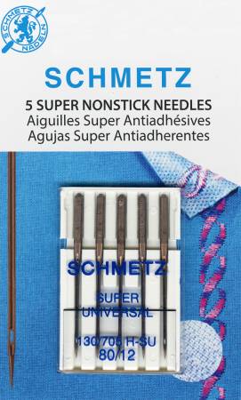 Schmetz Super Nonstick Needle Size 80/12  5ct