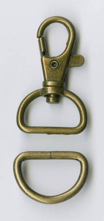 Atkinson Designs 3/4 Swivel Hook and D-Ring Nickel