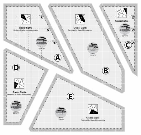 Creative Grids Scrap Crazy 6 Templates Quilt Ruler – Miller's Dry Goods