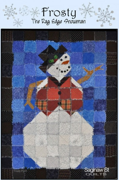 Frosty the Rag Edge Snowman Quilt Pattern