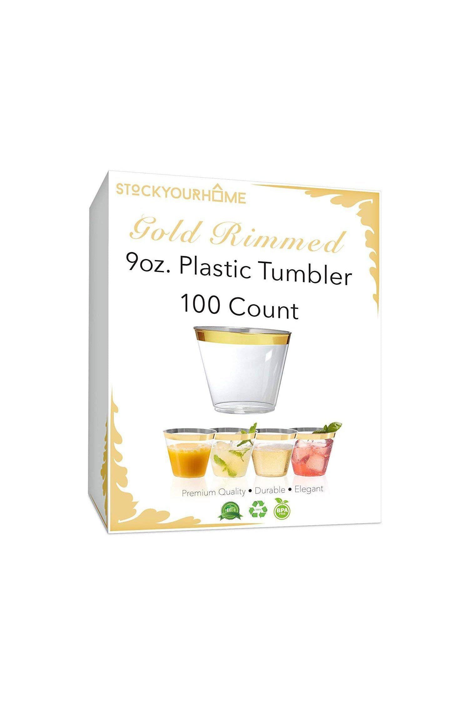 plastic cocktail tumblers