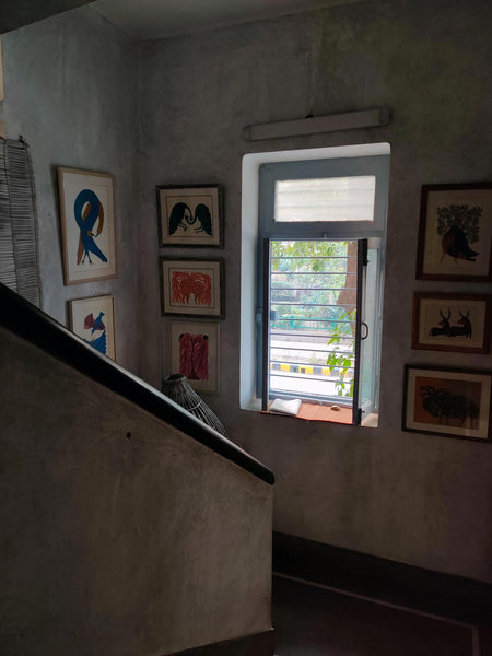 Staircase at Uma Ji's & Ramesh Ji''s Beautiful Home