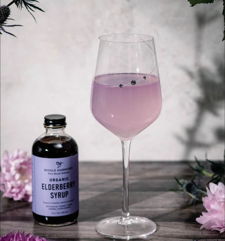 Whole Harmony Elderberry Syrup Lavender Martini