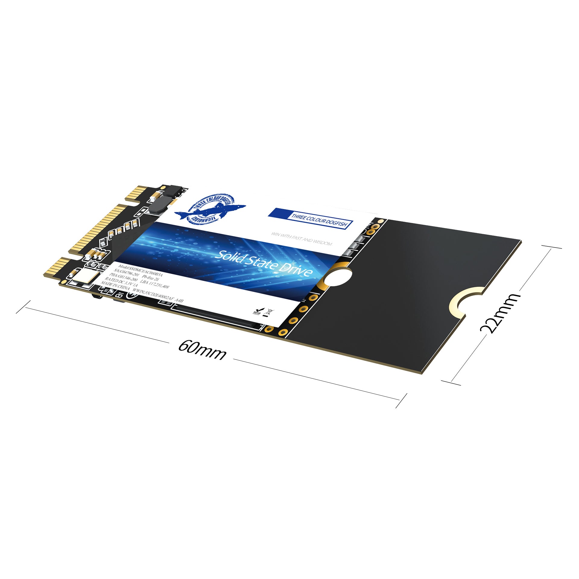 SSD SATA M.2 2280 500GB Dogfish Ngff Internal Solid State Drive