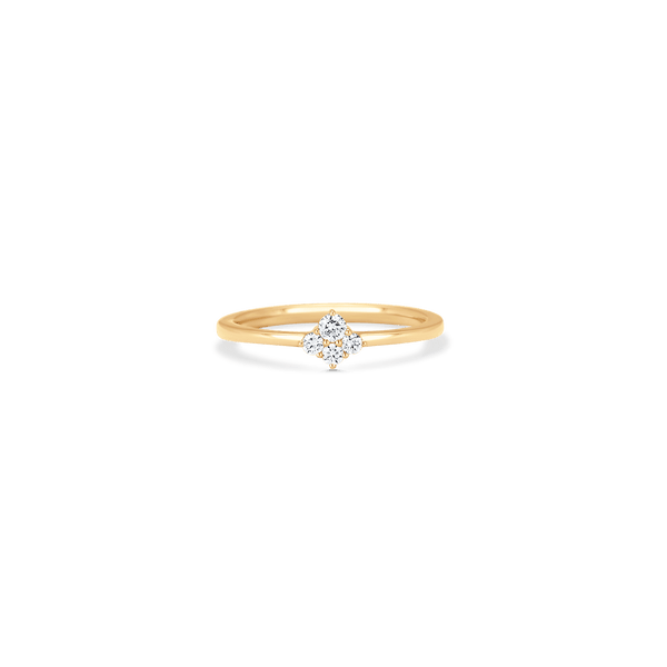 14K GOLD DIAMOND DEBBIE BRIDGE RING