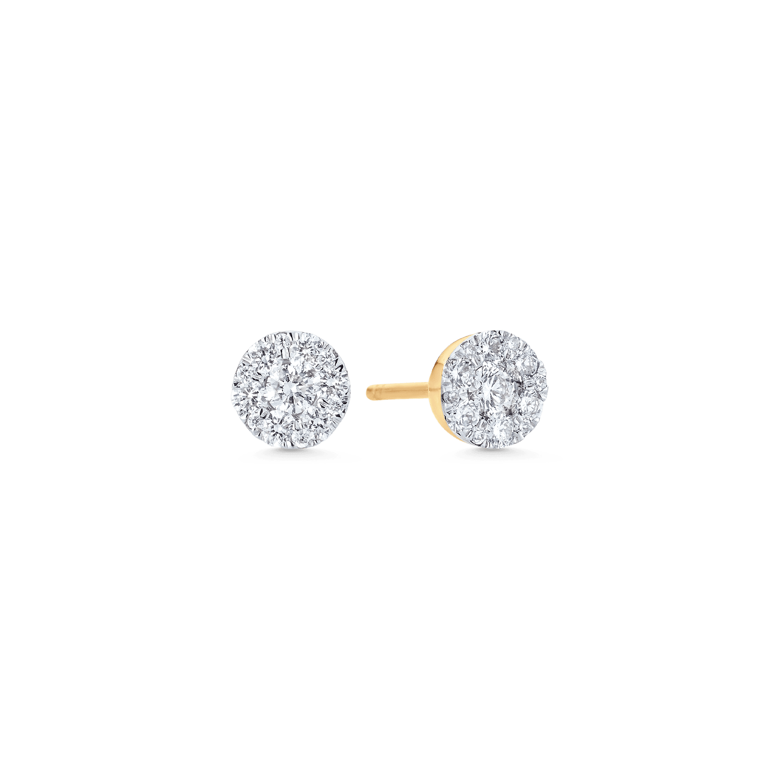 Reverie Round Diamond Cluster Earrings | Designer Fine Jewelry by Sara ...