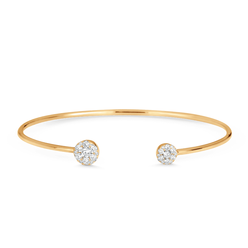 Reverie Round Diamond Cuff Bracelet | Designer Fine Jewelry by Sara ...