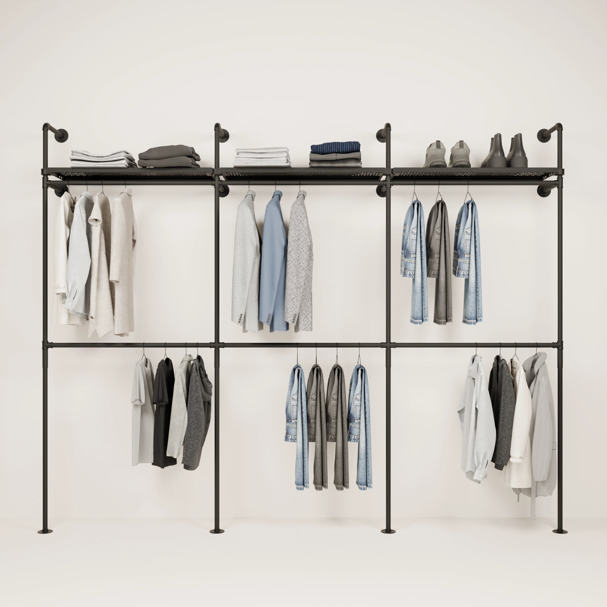 KIM DOUBLE 3 METAL – 3 hyllor top | pamo. design