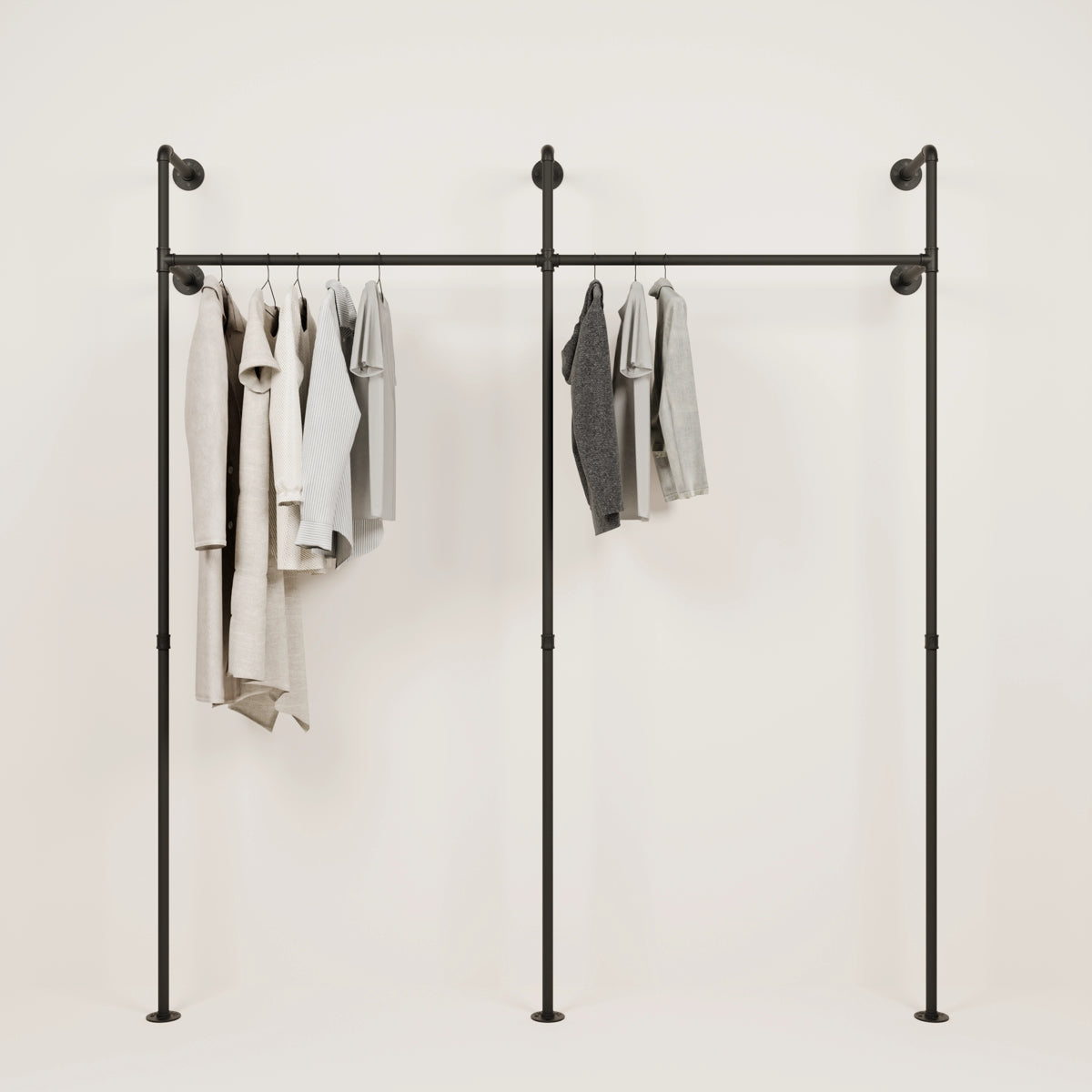 KIM 2 – Garderob Industriell | Industriell design | Svarta rör | pamo. design