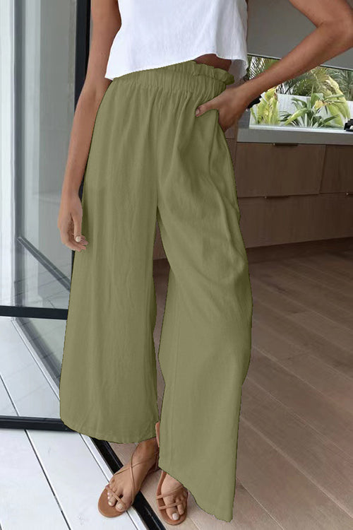 Elasticised Paper Bag Style Pants – Chiclotte