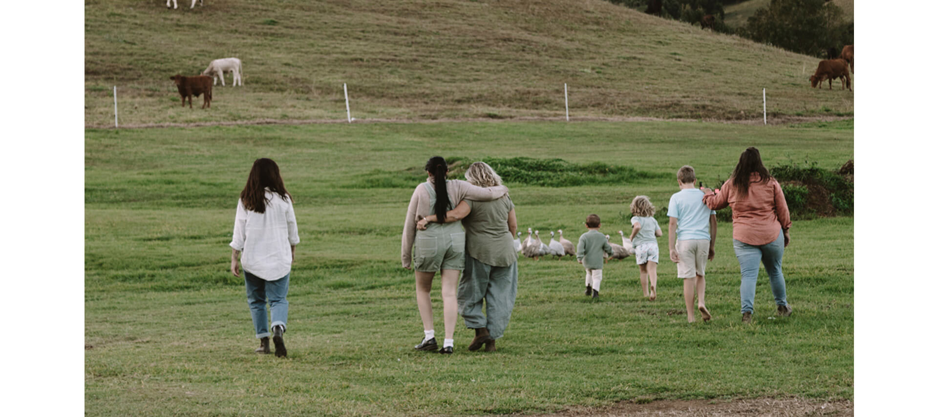 Farm with family