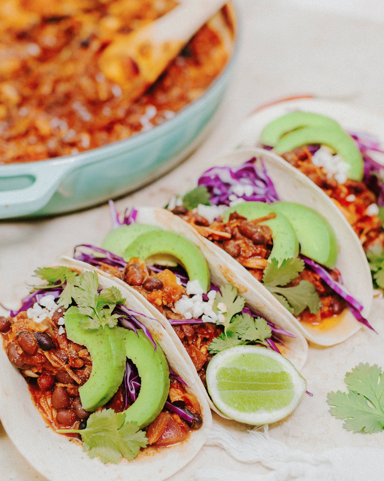 Black Bean & Jackfruit Mole Tacos – Nutra Organics