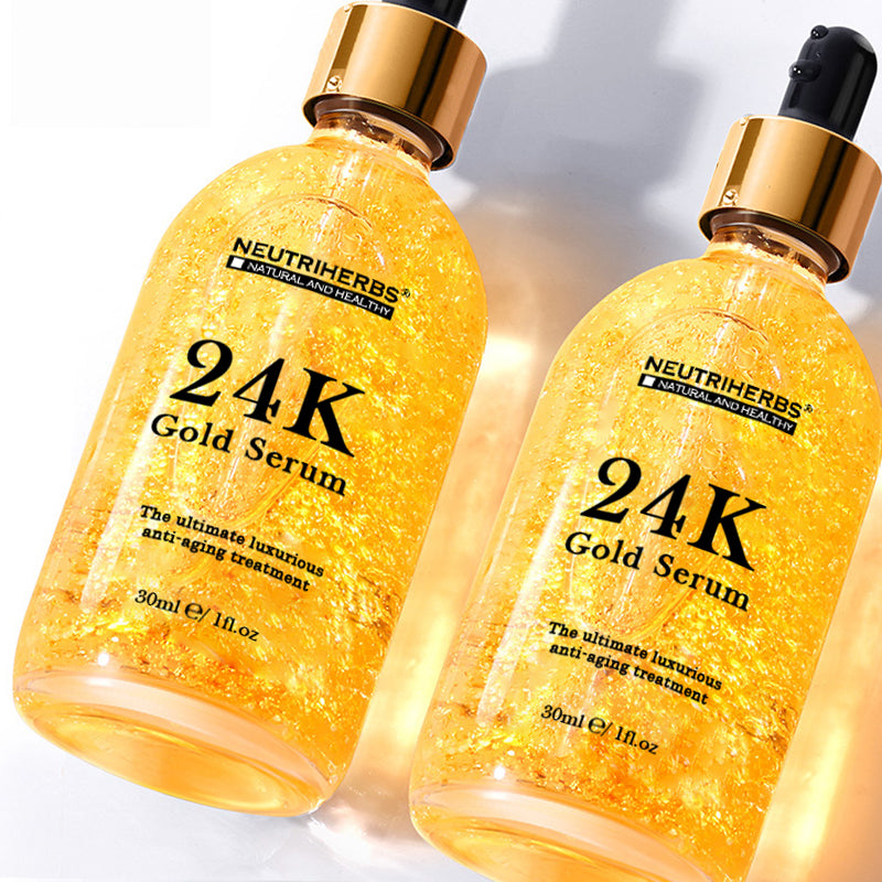 24K Gold Leaf Face Serum For Wrinkles and Fine Line | Private Label