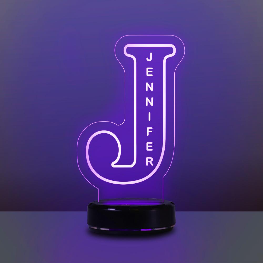 Personalized Children's Lamp with Name /7 Colors 3D Night ...