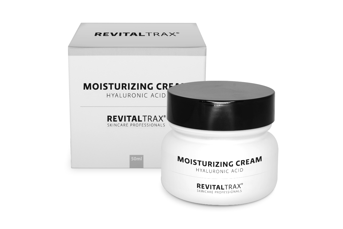 RevitalTrax Moisturizing Cream with Hyaluronic Acid. Vochtinbrengende dag- en nachtcrème met hyaluronzuur.