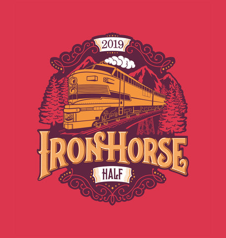 Iron Horse Half Marathon 2019 Shirt Design