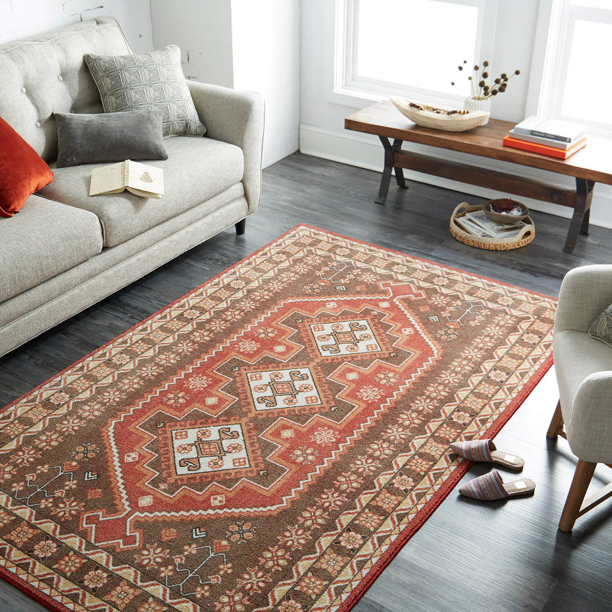 Technicolor Crawford Brown Area Rug – Covered By Rugs